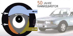 Briefmarke zum Wankel-Jubilum: "50 Jahre Wankelmotor" feiert die Post ab sofort mit dieser Sonderbriefmarke